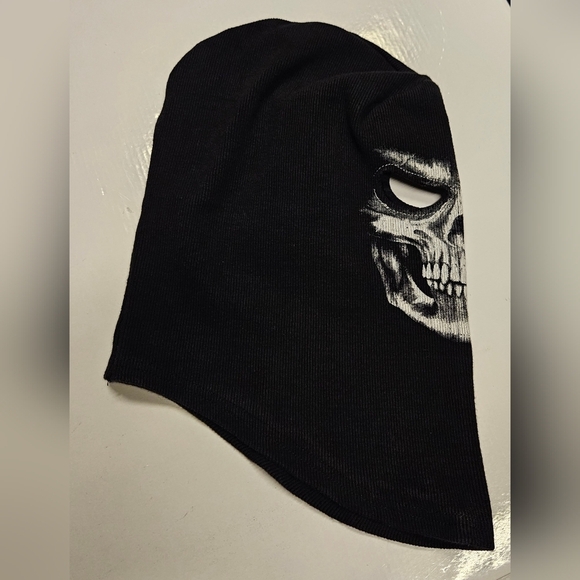 Skull Knit Hat Winter Ski Cycling Sun Protection Skull Halloween hat - Picture 4 of 7
